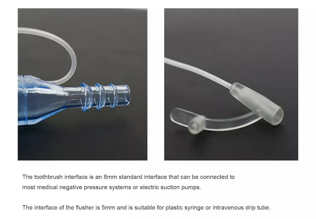 Interfaz de cepillo de dientes con succión oral de silicona